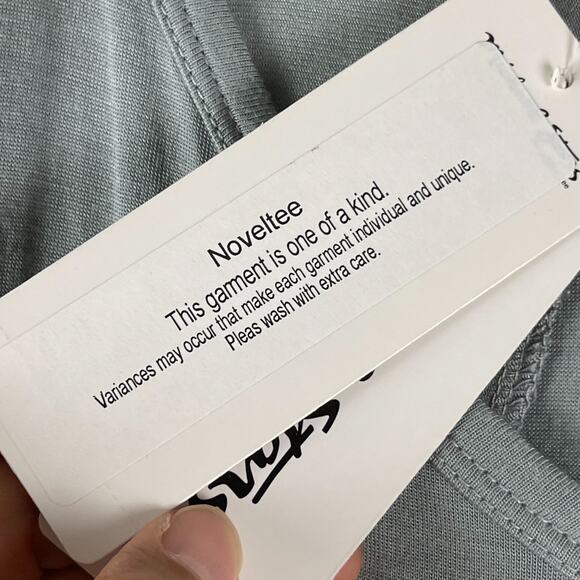 Michael Stars Jersey Sequin Top Womens One Size Gray Flutter Sleeve V Neck NWT - Picture 7 of 12